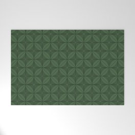 Abstract green pattern Welcome Mat