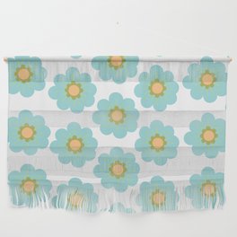 Blue Flowers Hippie #boho #Daisies  Wall Hanging