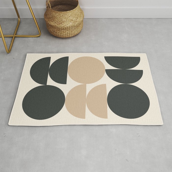 Abstract shapes 5 (Geometric artwork) Rug