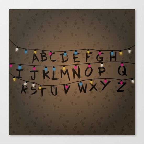 Stranger things ABC Canvas Print