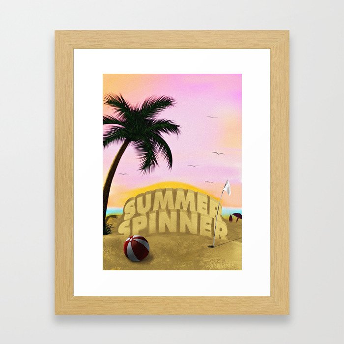 Summer Spinner Framed Art Print
