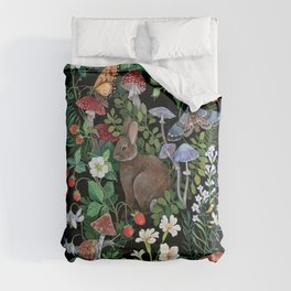 Rabbit and Strawberry Garden Comforter