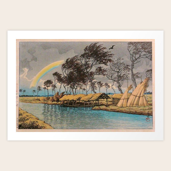 "Autumn Rainbow at Hatta, Kaga" by Hasui Kawase, 1924 Art ...