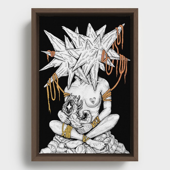 Born From The Stars Framed Canvas