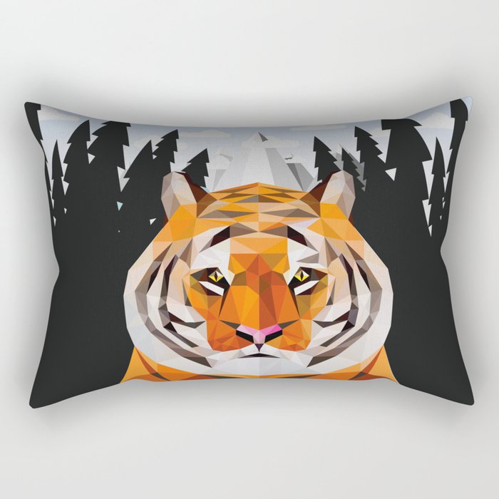 The Siberian Tiger Rectangular Pillow