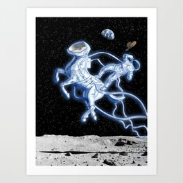 Horsetronaut Art Print