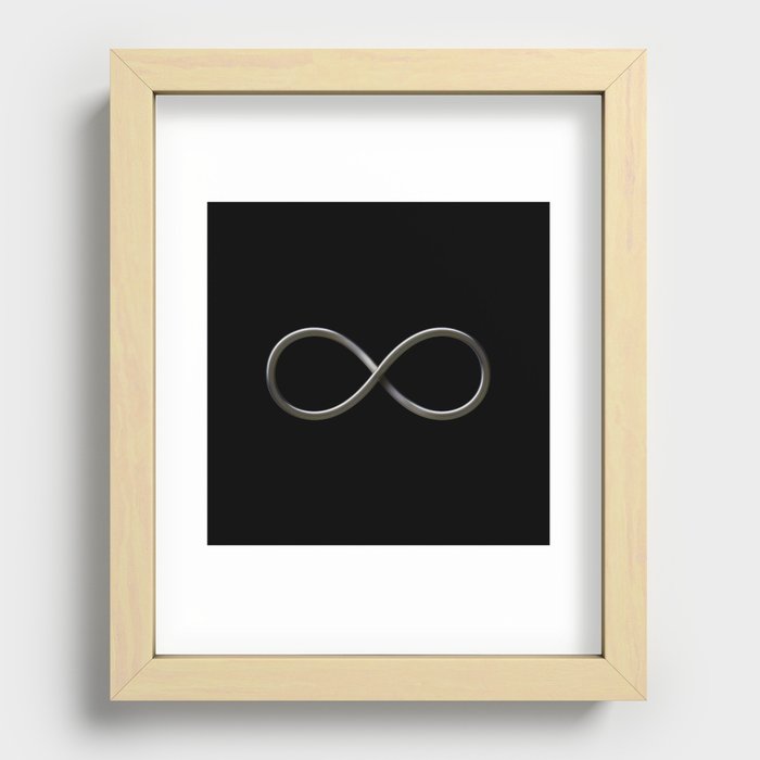 Infinity symbol Recessed Framed Print