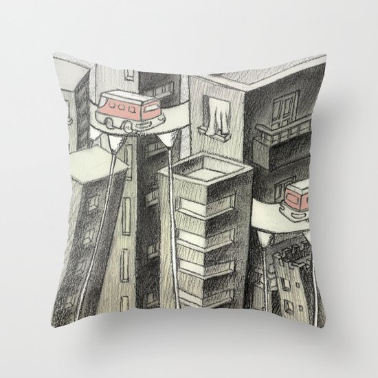 city Throw Pillow