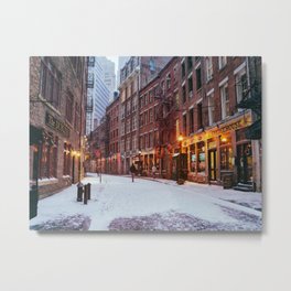 New York City Metal Print | Newyorkcity, Nyc, Digital Manipulation, Architecture, City, Christmas, Urban, Color, Winter, Ny 