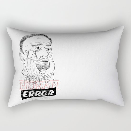 enjoy human error Rectangular Pillow
