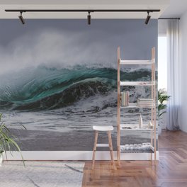 Storm Surf At The Wedge Wall Mural | Bodysurfing, Digital, Color, Clouds, Photo, Newportbeach, Wallart, Waves, Sand, Jetty 