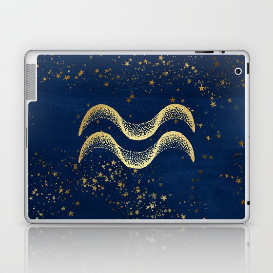 Aquarius Zodiac Sign Laptop & iPad Skin