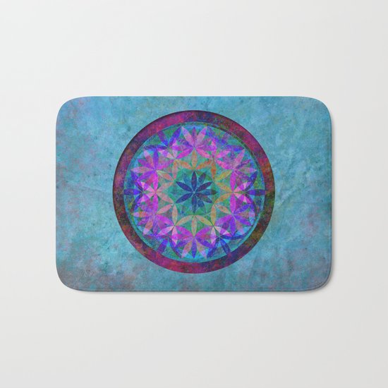 Flower of Life 3 Bath Mat