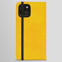 yellow curry mustard color trend plain texture iPhone Wallet Case