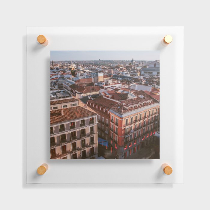 Spain Photography - Madrid Seen From Above Floating Acrylic Print