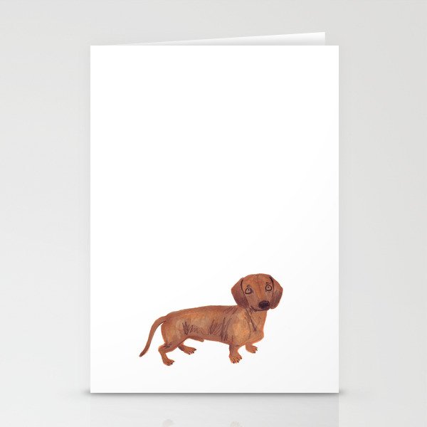 Dachshund Sausage dog Stationery Cards