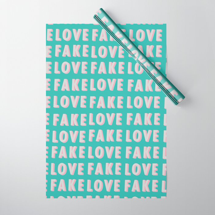 typography wrapping paper