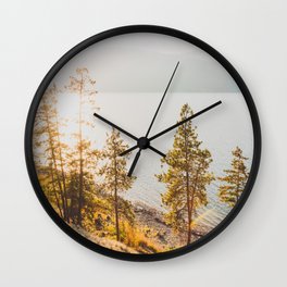 Golden Hour Glow III | Kelowna, BC | Landscape Photography Wall Clock