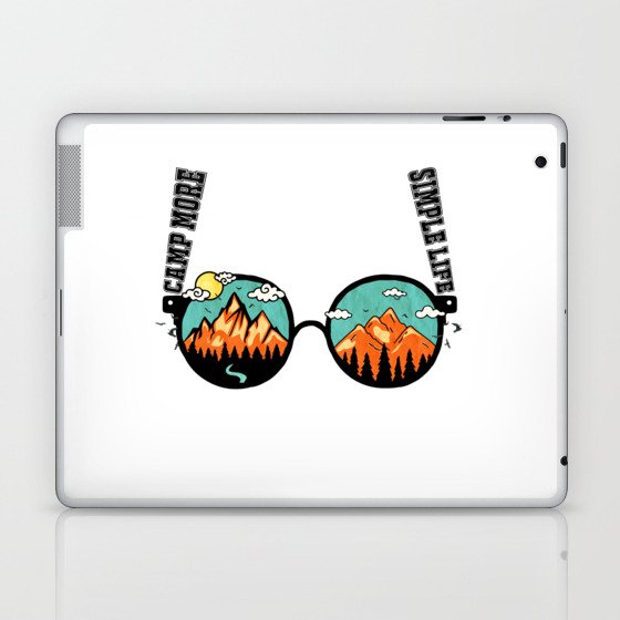 Sunglasses outdoors Graphic Design Laptop & iPad Skin