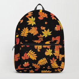 Autumn Leaves (Black) Backpack