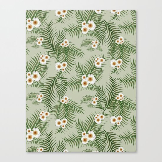 Vintage Jungle Pattern #society6 #decor #buyart Canvas Print