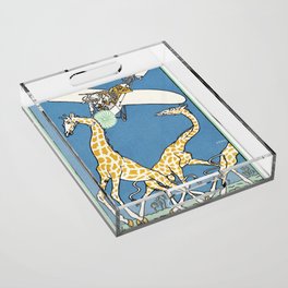 Bloodless Giraffe Hunt (Unblutige Jagd auf Giraffen) Acrylic Tray