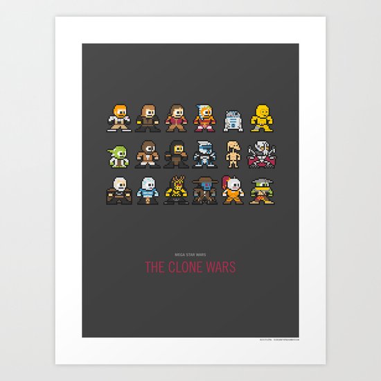 Mega Star Wars: The Clone Wars Art Print