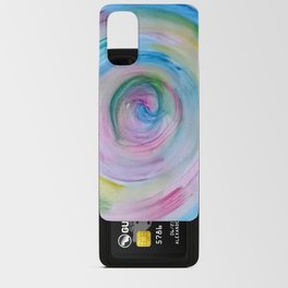 Ombre Swirl Multi-color Wash Android Card Case