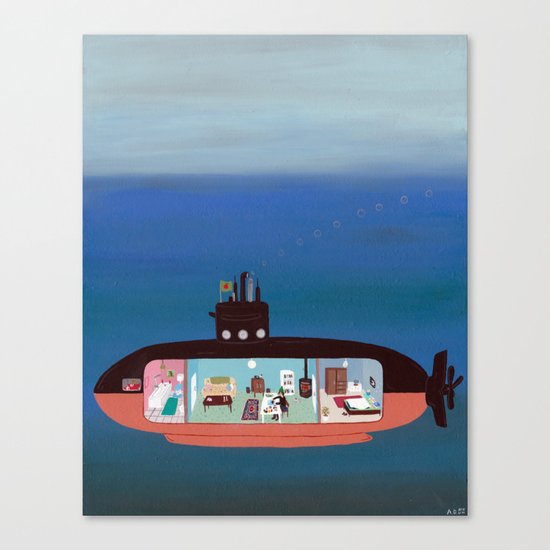 Diving into the Abyss Canvas Print