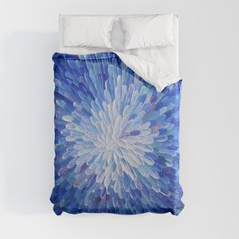 Electric blue, ultramarine, petals, flower - Abstract #26 Duvet Cover
