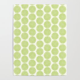 Floral Daisy Pattern XV Poster