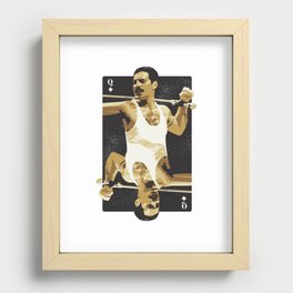 Freddy Mercury Card Recessed Framed Print