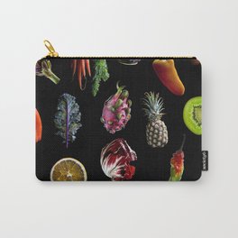 Fruit and Vegetable Collage Carry-All Pouch