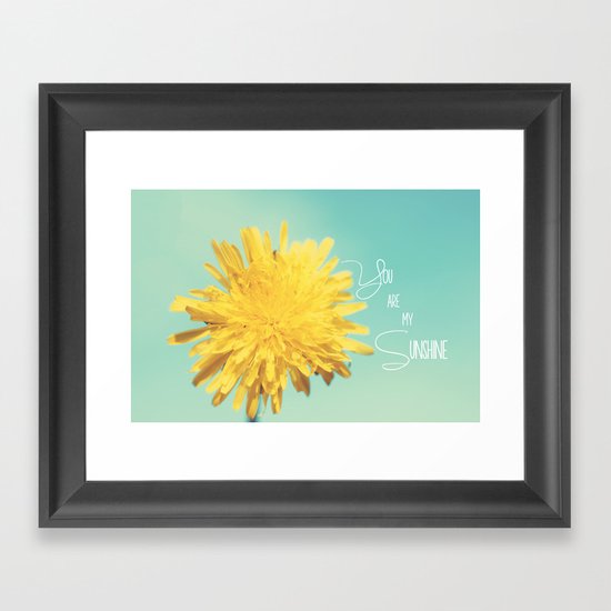You are my Sunshine Framed Art Print