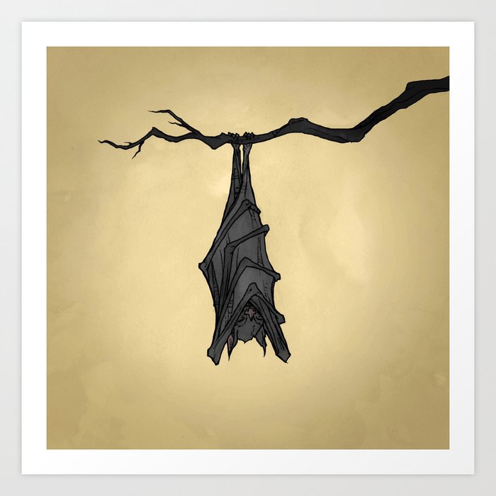 Little Bat Art Print.