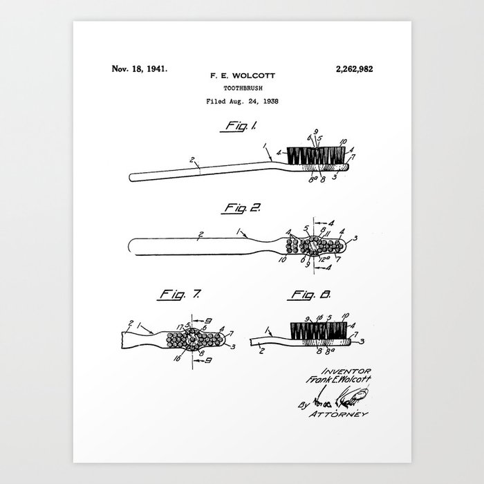 Toothbrush patent top