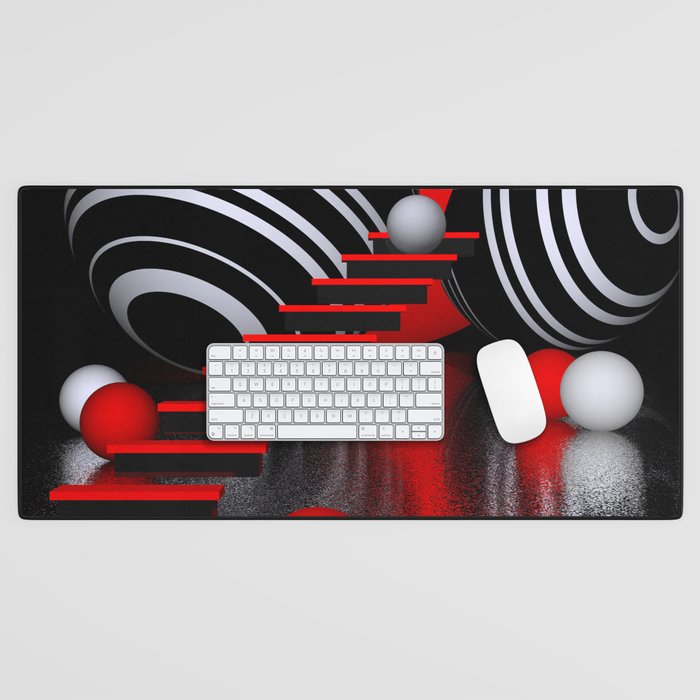 stairs and spheres Desk Mat