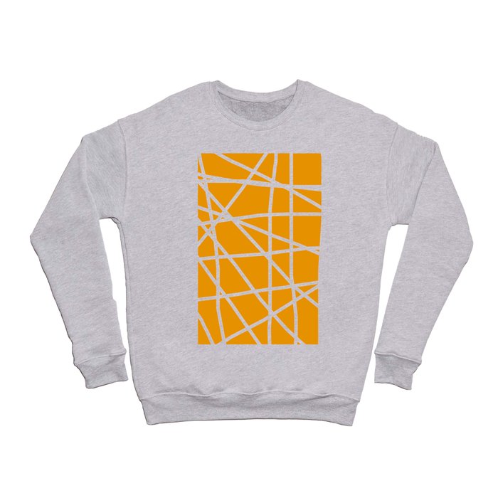 Doodle (White & Orange) Crewneck Sweatshirt