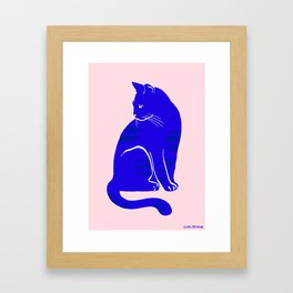 Simple Cat Framed Art Print