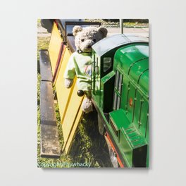 JoJo Bear Train Driver Metal Print