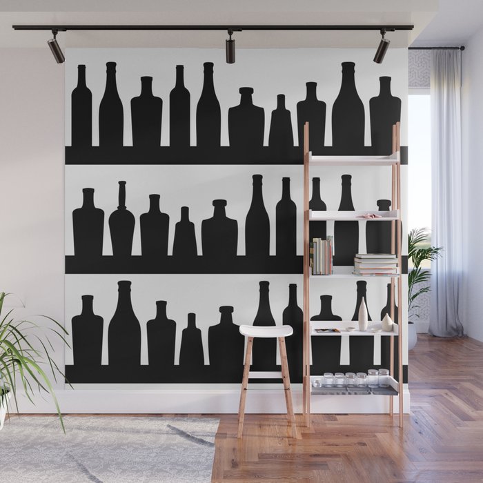 Classic Bottles Wall Mural