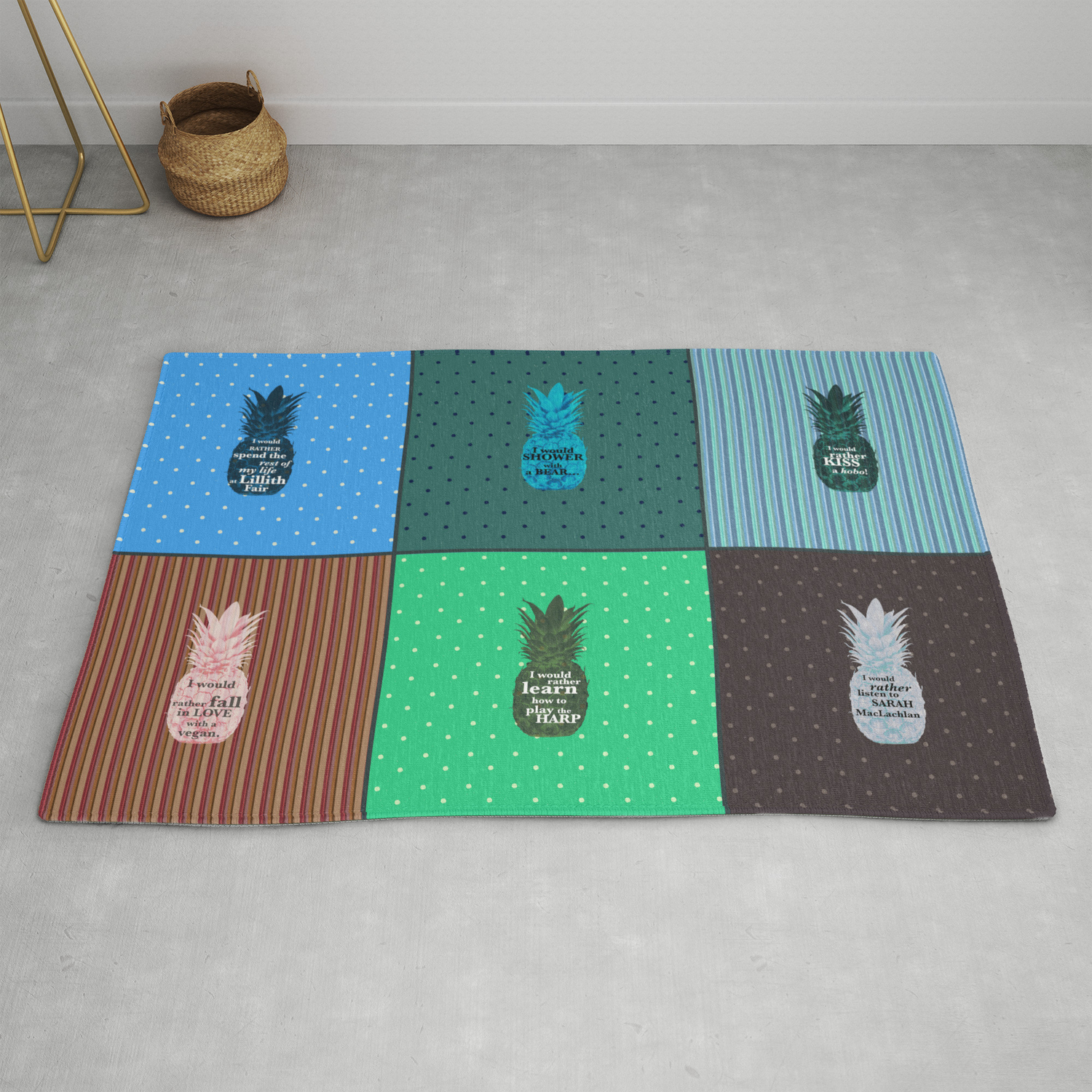 Things Carlton Lassiter Would Rather Do Psych Quotes Rug By Fanitsapetrou Society6
