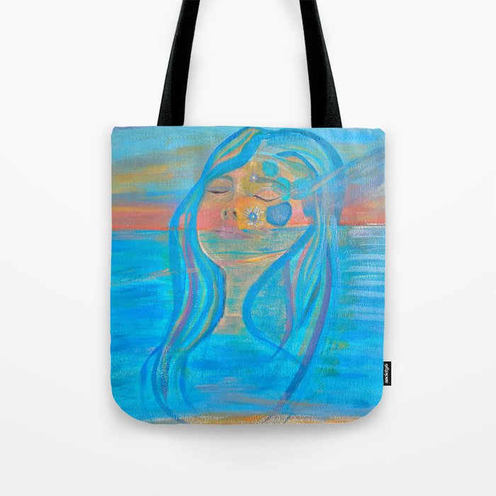 Sunrise Woman Tote Bag