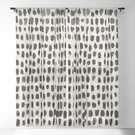 Dots (Beige) Sheer Curtain