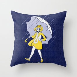 Risograph Apocalyptic Salty Betch Throw Pillow