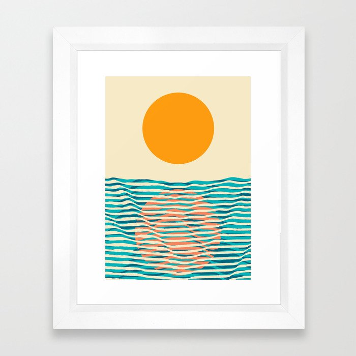 Ocean current Framed Art Print