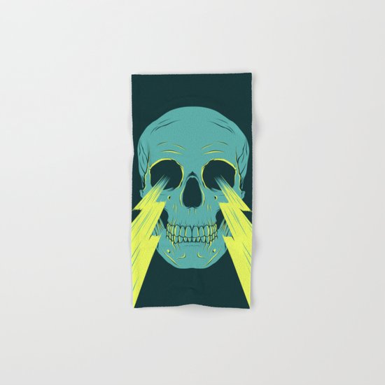 Lightning Skull Hand & Bath Towel