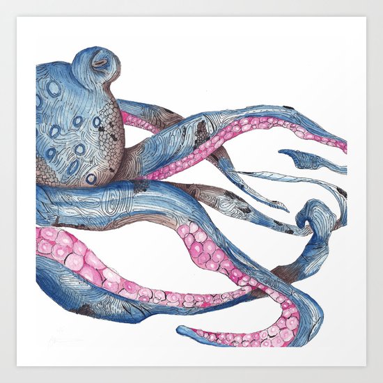 Octopus Art Print