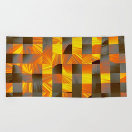 Abstract in Black Frame Beach Towel