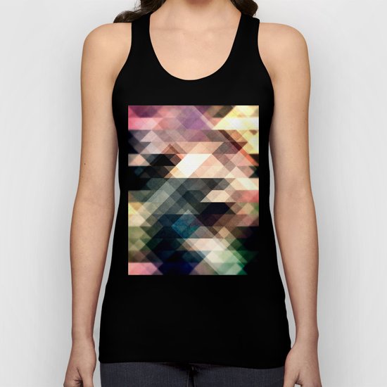 Textured Geometric Abstract Unisex Tank Top